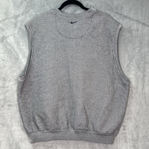 90'S Nike Golf Sweat Vest Made in Peru Men's XL‎ V-neck Pullover Vintage Fleece - Picture 5 of 8